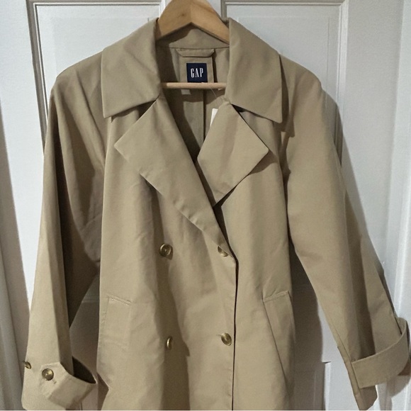 GAP Icon Trench Coat Classic Khaki Tan - Picture 6 of 16